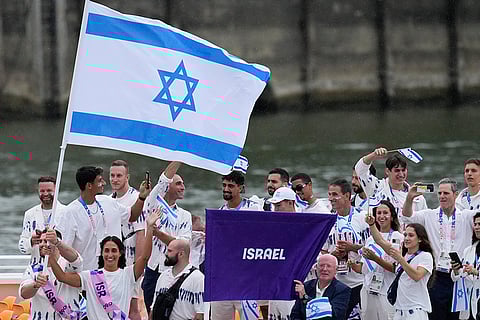 Israel athletes during the opening ceremony